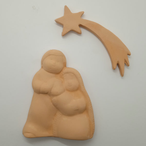 Presepe e Stella Cometa in terracotta (KTR91)