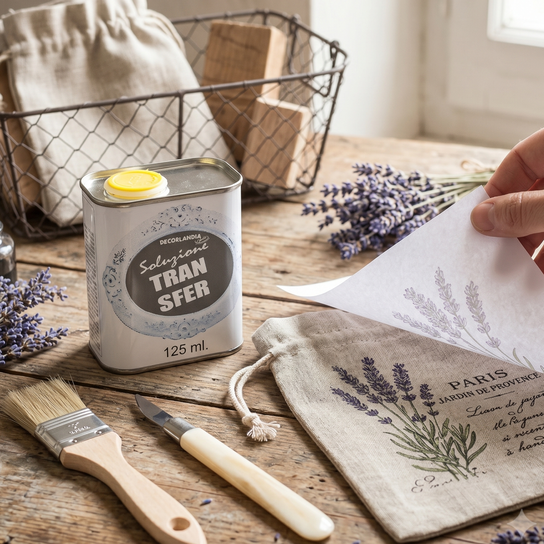 Decorlandia Soluzione Transfer per trasferimento immagini 125 ml.