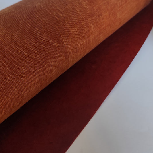 Carta Lokta Wax Cotton colore bruciato (ruggine)