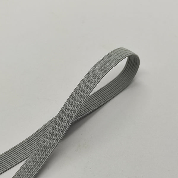 Treccia Elastica (elastico piatto) - H 6 mm - Grigio chiaro
