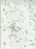 Carta di Gelso con inserti floreali - Petali Verdi (SG16)