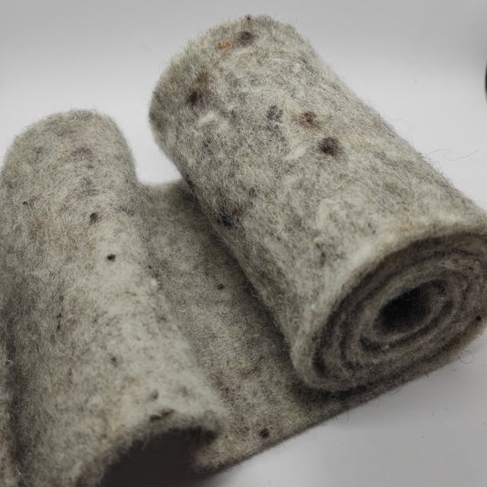 Nastro in feltro di pura lana H 15 cm ideale per decorazioni natalizie e pasquali, composizioni floreali e accessori casa. Colore: grigio chiaro mélange