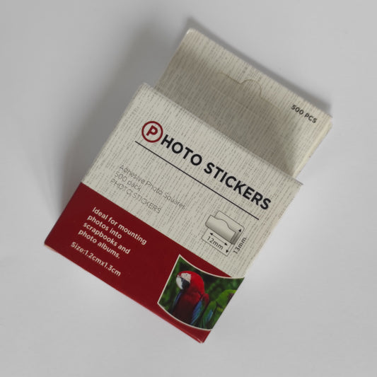Stickers bi-adesivi pretagliati per fotografie in rotolo da 500 pezzi