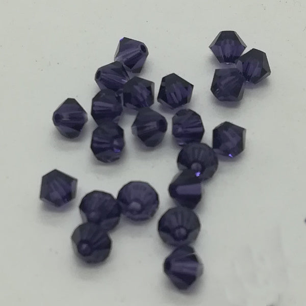 Swarovski bi-cono 4 mm PURPLE VELVET