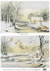 Carta di Riso per Découpage Serie 5 - Cod. 5080 - Paesaggi Invernali