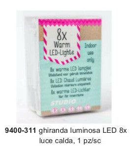 Ghirlanda Luminosa a LED - 8 luci