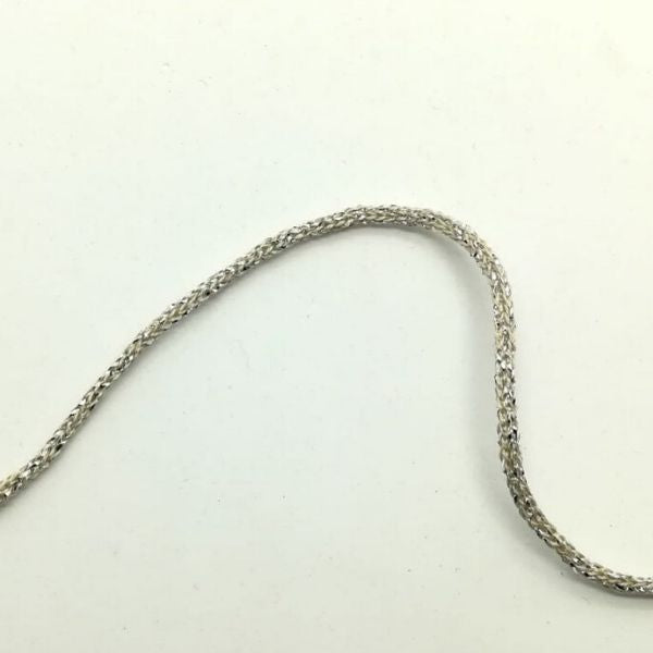 Cordoncino lino/argento diametro 1,5 mm