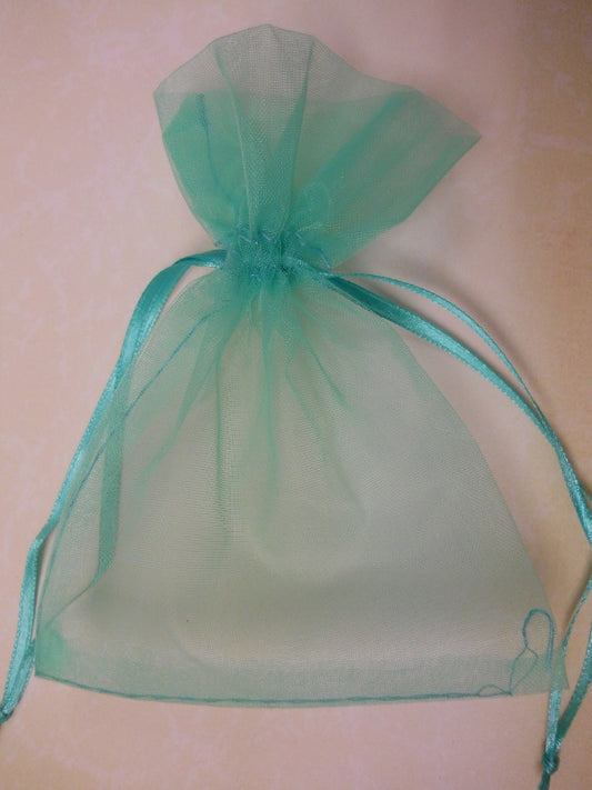 Sacchetto in organza trasparente - Verde - (al pezzo)