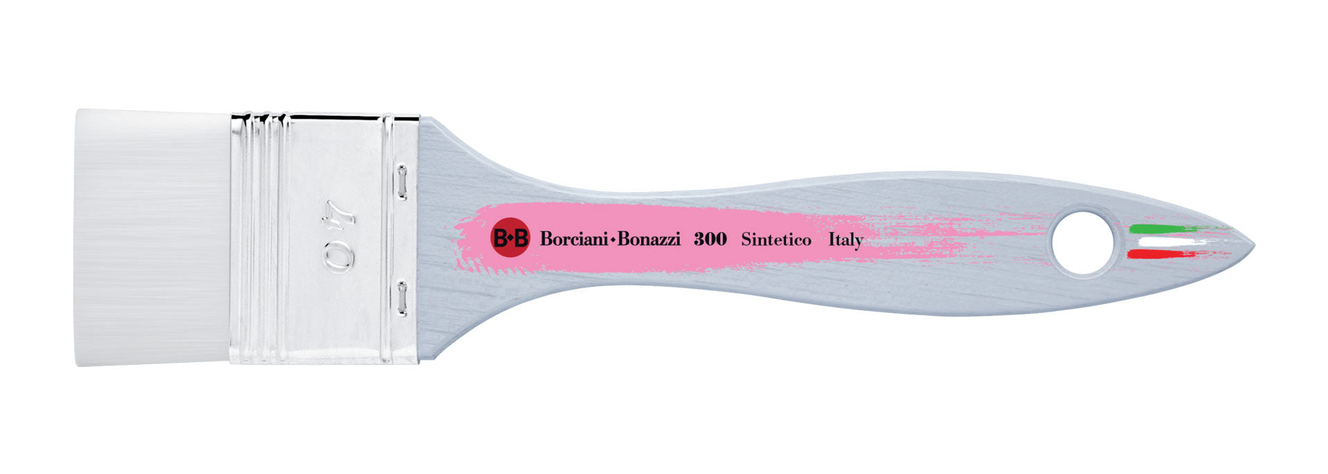 Borciani e Bonazzi - Pennellessa pelo sintetico bianco - Serie 300