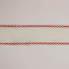 Bordo Aida rifinito con impuntura a esagoni - H cm 5 - Rosso