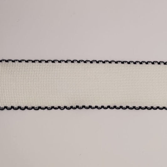 Bordo smerlato semplice H cm 5/26 quadretti blu scuro