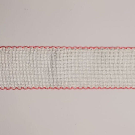 Bordo smerlato semplice H cm5/26 quadretti rosa