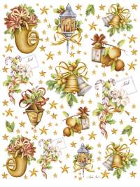 Carta Découpage Serie Natale  - Cod. 207bis -  Cascata di stelle