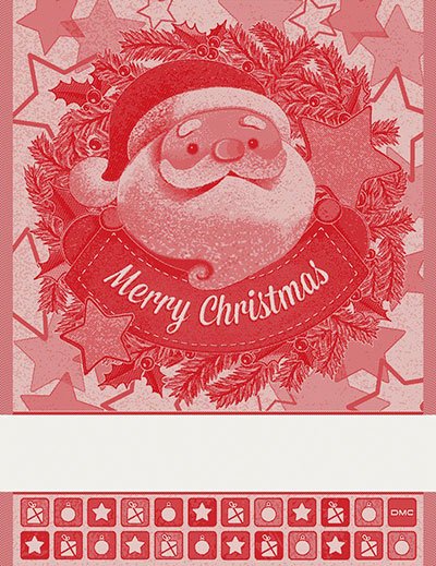 DMC Asciugapiatti natalizi "Babbo Natale" - RS2402L (2 varianti di colore)