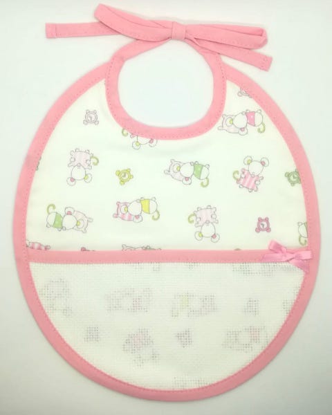 DMC Bavaglino Ovale 0-3 mesi Rosa - RS1922