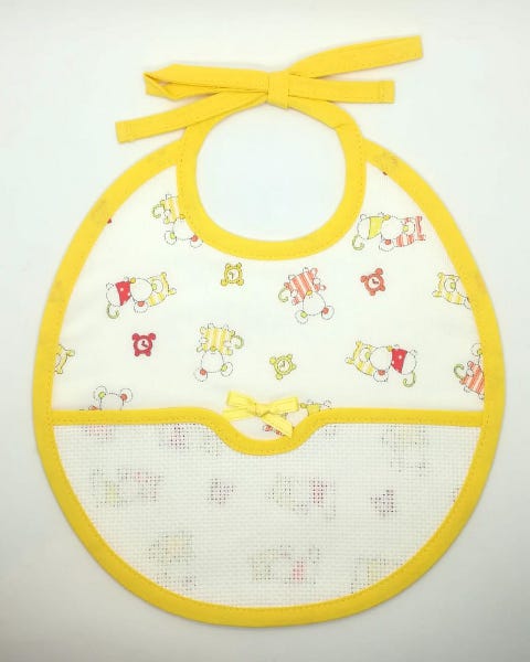 DMC Bavaglino Ovale 0-3 mesi Giallo - RS1922