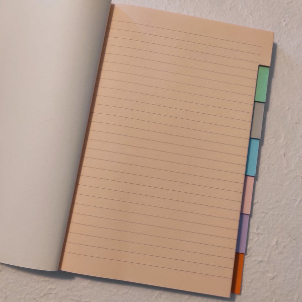 Quaderno rubricato - fogli in carta multicolore