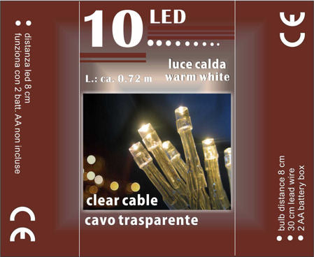 Ghirlanda Luminosa a LED - 10 luci