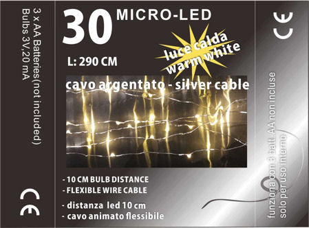 Ghirlanda Luminosa a MICRO-LED - 30 luci