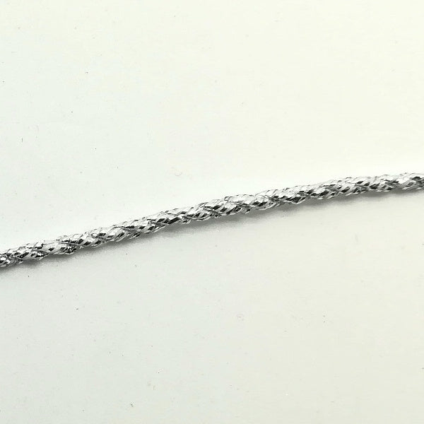 Cordoncino argento lucido diametro 1 mm