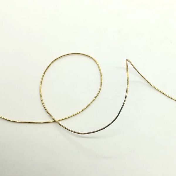 Cordoncino elastico oro diametro 1 mm