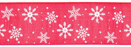 Nastro Organza "Neve" Rosso - 40 mm