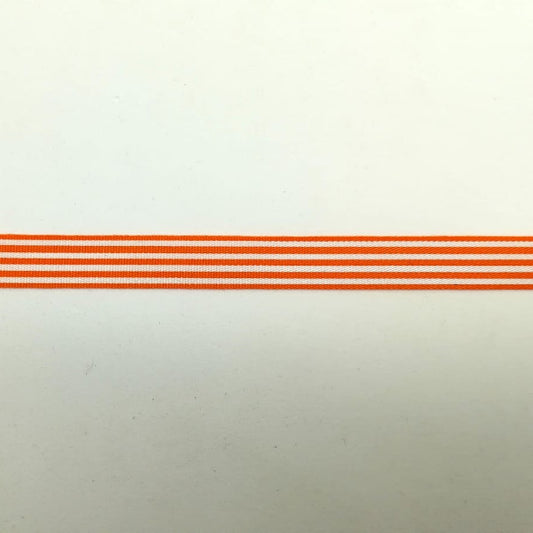 Nastro a Righe Bianco/Arancio