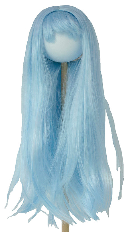 Parrucca sintetica capelli lisci - Azzurro (112)