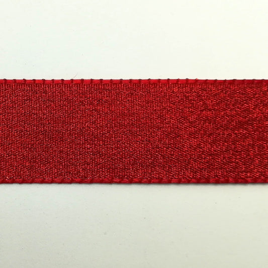 Nastro Rosso metallico - H 25 mm