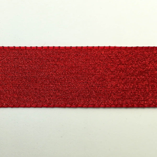 Nastro Rosso metallico - H 25 mm