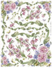 Carta Découpage Serie 8 - Cod. 083bis - Peonie e fiori azzurri
