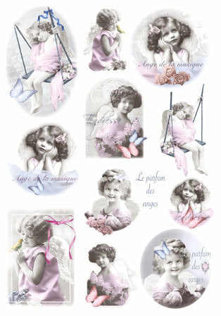 Silk Print Paper 263 - Piccoli Angeli