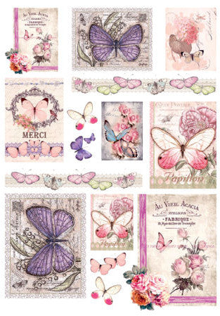 Silk Print Paper 282 - Farfalle