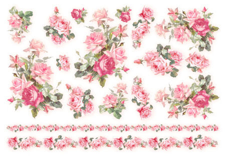 Silk Print Paper 285 - Rose & Roses