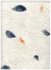Carta di Gelso con inserti floreali - Petali Blu (SG09)