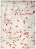 Carta di Gelso con inserti floreali - Petali Fucsia (SG15)
