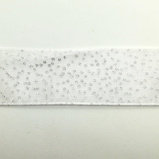 Nastro animato "Nebbia" Bianco - 25 mm
