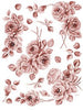 Carta Découpage Serie 3 - Cod. 030-  Rose monocromatiche rosa