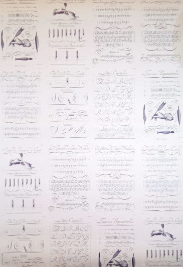 Carta decorativa Rossi - Calligrafia