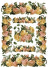 Carta Découpage Evasioni - Cod. S1227 - Rose Vintage