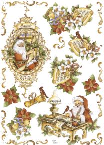 Carta Découpage Evasioni - Cod. S1243 - Babbo Natale