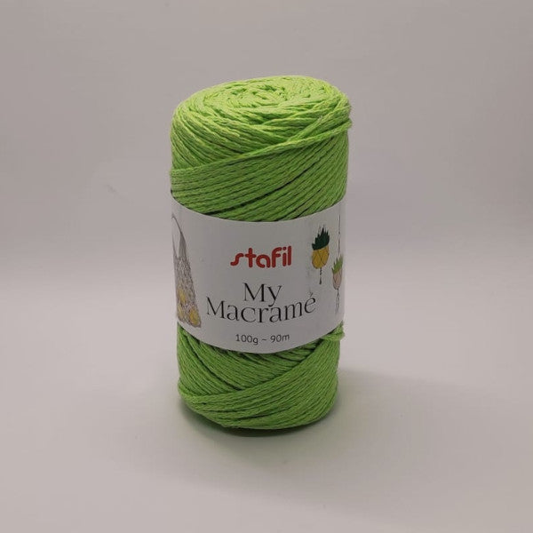 My Macramé Stafil - filato per macramé colore verde chiaro