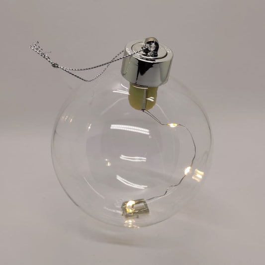 Sfera di vetro con LED - diametro 10 cm