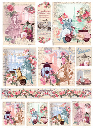 Silk Print Paper Maxi 036M - La Vespa