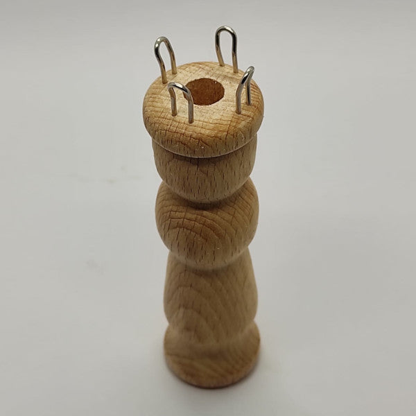 Tricotin manuale a 4 uncini - legno naturale
