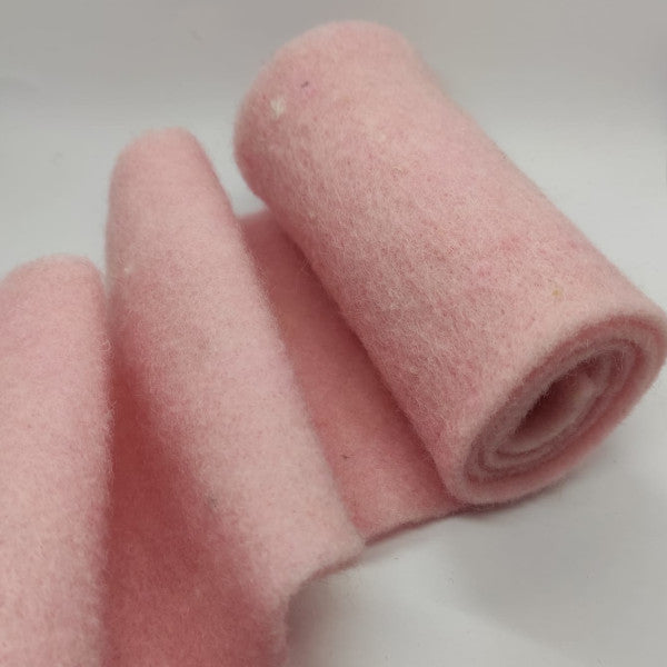 Nastro di feltro di pura lana - rosa baby
