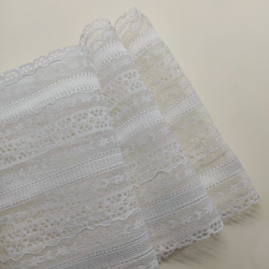 Nastro Pizzo "Mariage" - Bianco - H 150 mm