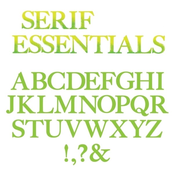 Alfabeto Serif Essentials- stampatello maiuscolo in feltro 3 mm