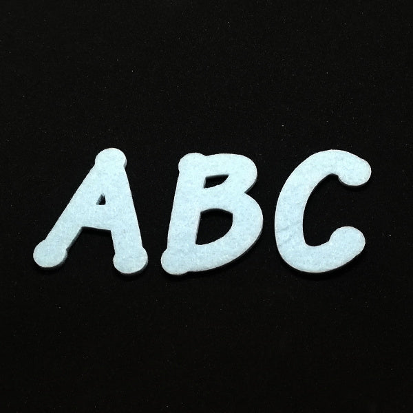 Alfabeto Lollipop - lettere maiuscole in feltro 3 mm