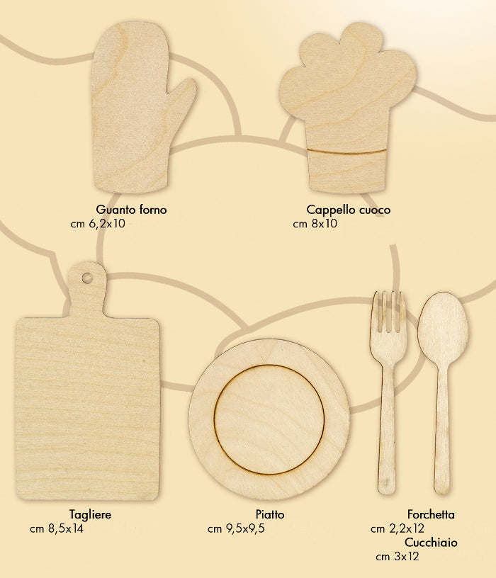 Assortimento formine "Cucina" - La Bottega delle Idee - Rimini